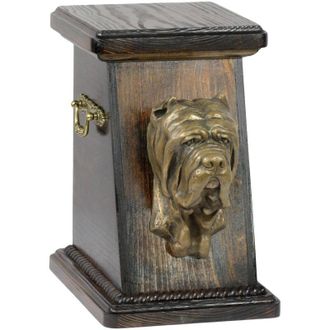 OEM Mast&iacute;n Napolitano, Mast&iacute;n Napolitano, Mastino Napoletano - Urna Para Cenizas De Perro, Elegante Urna Con Estatuilla, Urna Conmemorativa Con Busto De P