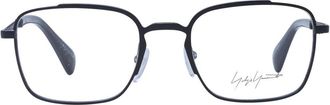 Yohji Yamamoto YO-1035654-FBB-800 Metal Rectangle Eyeglasses - Black