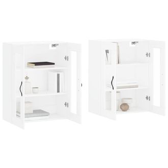 Berkfield Home Wall Mounted Cabinets 2 pcs White Engineered Wood