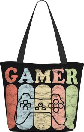 AOOEDM Funny Game Gamer Ladies Shopping Bag 13x11x7in.The Perfect ValentineS Day Gift.It Is The Best ValentineS Day Gift For Mom, Daughter, Wife,Etc