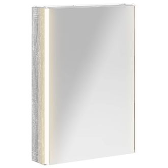 vidaXL Armario Con Espejo De Ba&ntilde;o Gris Sonoma 43 X 11,5 X 60,5 Cm Vidaxl