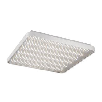 Netlighting Fusion Ceiling Light Aluminium 58cm 50W 6000K 3120lm LED Square in Grey