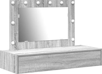 vidaXL Dressing Table Grey 100 x 40 x 70 cm Engineered wood Vidaxl