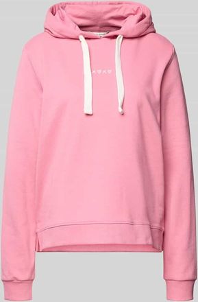 Tom Tailor Denim Regular Fit Hoodie aus Baumwoll-Mix in Pink, Gr&ouml;&szlig;e XS