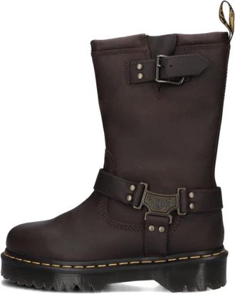 Dr. Martens Schoenen, Dames, Bruin, 37 EU, Leer, Anistone High Leren Laarzen