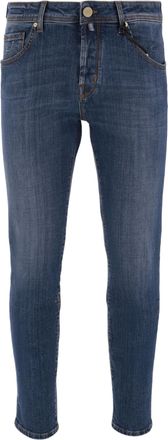 Jacob Cohen Dark Denim Slim-Fit Five-Pocket Jeans
