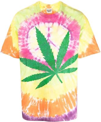 Gallery Dept. tie-dye print T-shirt - men - Cotton - M - Yellow