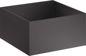 vidaXL Macetero De Jard&iacute;n Negro 60 X 60 X 40 Cm Acero Laminado En Fr&iacute;o Vidaxl