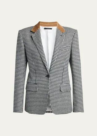 Tom Ford Cashmere Houndstooth Single-Breasted Jacket
