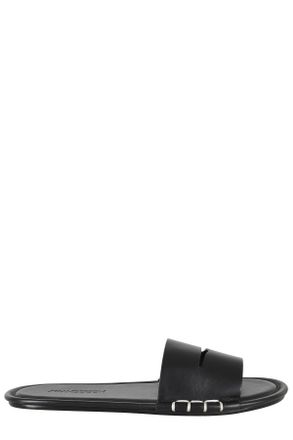 J.W.Anderson Black Slide W Cut-Band Leather Sandals