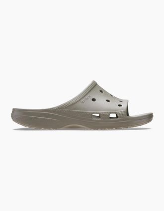 Crocs Mens Crocs SATURDAY SLIDE Mens Sliders Dusty Olive - Green - Size: 13