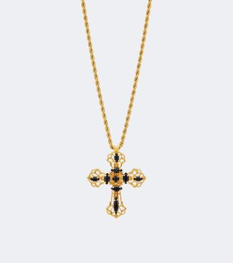 Jennifer Behr Davina 18kt gold-plated necklace