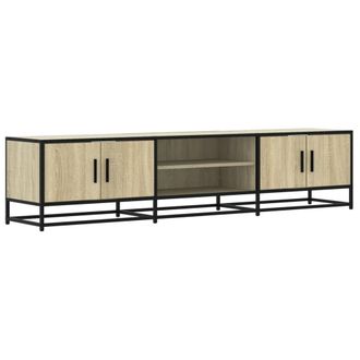 Berkfield Home TV Cabinet Sonoma Oak 180x35x41 cm Engineered Wood in Light Oak | Size: 180 x 35 x 41 cm