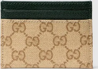 Gucci Essence Classic Card Case, Beige, Leather