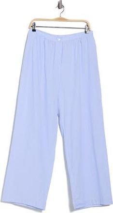 Wayf Stripe Ankle Straight Leg Pull-On Pants in Blue Ivory Stripe at Nordstrom Rack, Size X-Large