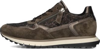 Gabor Bruine Su&egrave;de Lage Sneakers - Dames - Sneakers - Bruin - 40 EU - Su&egrave;de - Schoenen