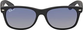 Ray-Ban New Wayfarer Classic Polarized Blue/Grey Gradient Unisex Sunglasses RB2132 601S78 55