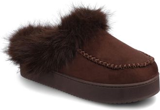 Journee Collection Womens Taran Sherpa Mule Slipper