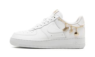 Nike Womens Air Force 1 07 Lx Sneaker, White White Metallic Gold Flt Gold, 5 UK