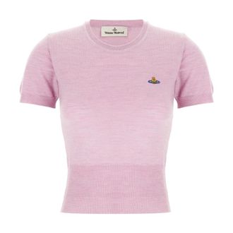 Vivienne Westwood Round-neck Knitwear, female, Pink, XS, Bea Top