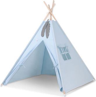 OEM Tienda Tipi Para Ni&ntilde;os + Colgantes De Plumas - Azul