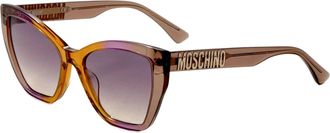 Moschino Womens 55 mm Brown Sunglasses