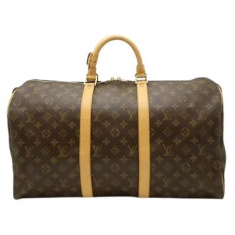 Louis Vuitton Pre-owned Monogram Canvas Boston Bag - unisex - Louis Vuitton Vintage - Vintage Weekend Bags - Brown - ONE SIZE - Pre-owned