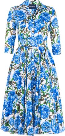 Samantha Sung Aster A-Line Midi Shirtdress
