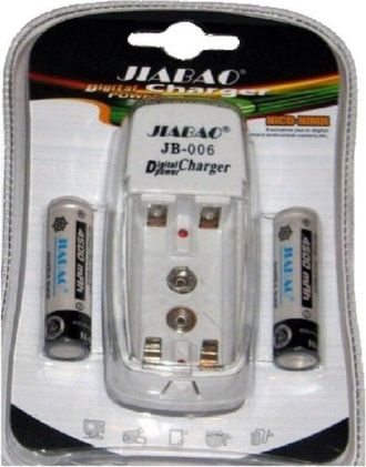 Trade Shop Trade Shop - Carica Batterie Pile Stilo Ministilo Aa Aaa Jb-006 + 2 Pile Ricaricabili