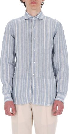 Barba Dandylife Textured Linen Casual Shirt