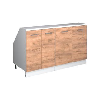Vicco Conjunto De Armarios Para Techo Inclinado Rion, Roble Dorado, 140 Cm Lote De 2 Carcasas De Armario 60 Cm De Profundidad, Vicco