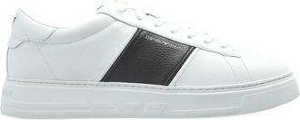 Emporio Armani Sneakers con inserti in pelle - Bianco