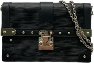 Louis Vuitton Pre-owned Vintage Flap Shoulder Bag - Dames - Vintage Schoudertas - Zwart - ONE Size - Leer - Vintage