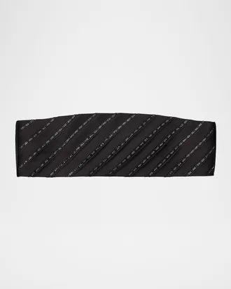 Stefano Ricci Men & apos;s Beaded Silk Cummerbund