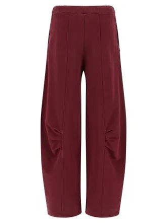 Rotate Organic Cotton Terry Joggers - burgundy