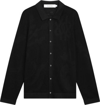 Filling Pieces Knit Longsleeve Breaking Bread - Heren - Vesten - Zwart - M - Wol - Truien & Vesten