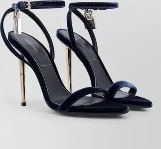 Tom Ford velvet padlock sandals