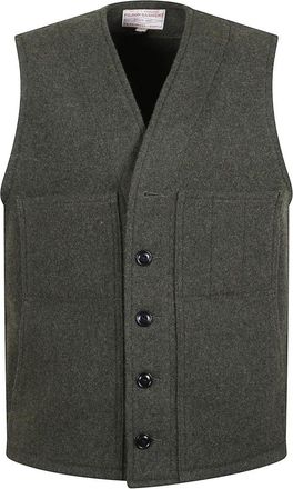 Filson Wollen Gilet - Heren - Bodywarmers - Groen - M - Wol - Jassen