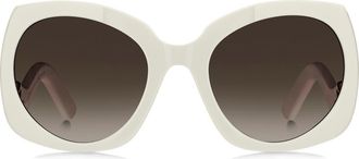 Marc Jacobs 57mm Gradient Butterfly Sunglasses in Ivory/Brown Sf at Nordstrom