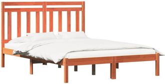 vidaXL Estructura De Cama Marr&oacute;n Cera 205,5 X 145,5 X 100 Cm Vidaxl