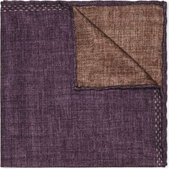 Brunello Cucinelli silk pocket square - men - Silk - One Size - Purple