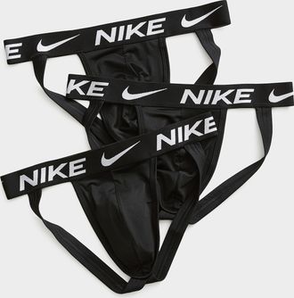 Nike Mens Signature band jockstraps Dri-FIT Essential Micro 3-pack