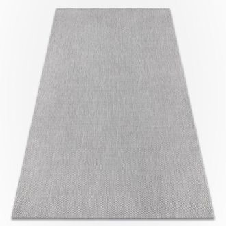 RugsX Rugsx - Carpet flat 48663/320 sisal - grey plain grey 120x170 cm