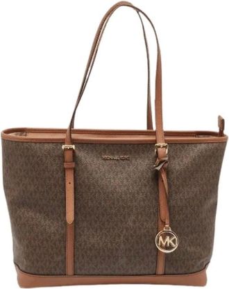 Michael Kors Pre-owned Tote Bags, female, Brown, Size: ONE SIZE Pre-owned Alluring Tote Bag