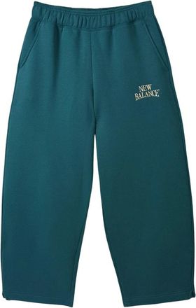 New Balance Trackside Fleece Barrel Pant - Dames - Trainingsbroeken - Groen - XS - Fitness