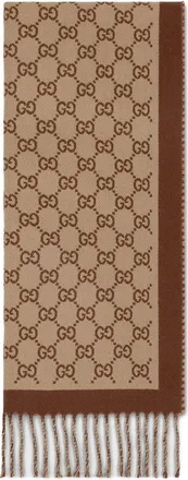 Gucci GG-pattern Wool Scarf