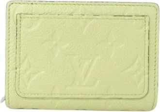 Louis Vuitton Pre-owned Vintage Bi-fold Portemonnee - Dames - Vintage Accessoires - Groen - ONE Size - Leer - Vintage