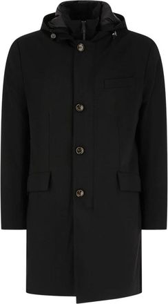 Montecore Single-Breasted Coat - Heren - Mantel - Zwart - 3XL - Jassen
