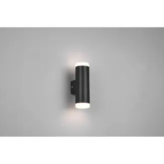 Trio Aplique De Ba&ntilde;o Doble Led Ray Black Ip44 Lighting