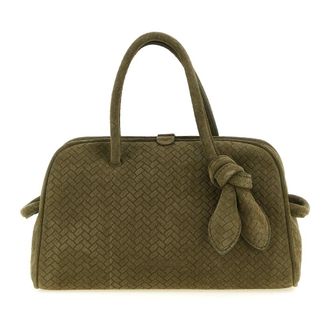 Jacquemus Le Petit Turismo Bowling Handtas - Dames - Handtassen - Groen - ONE Size - Leer - Tassen